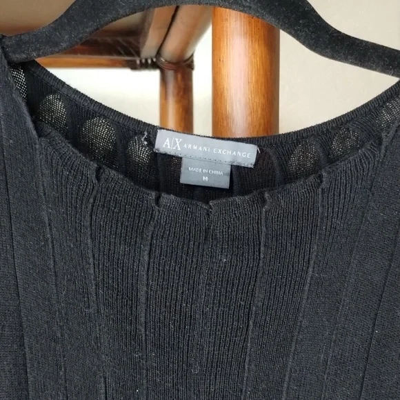 Armani Exchange black knitted little dress. Size M. - Picture 3 of 9